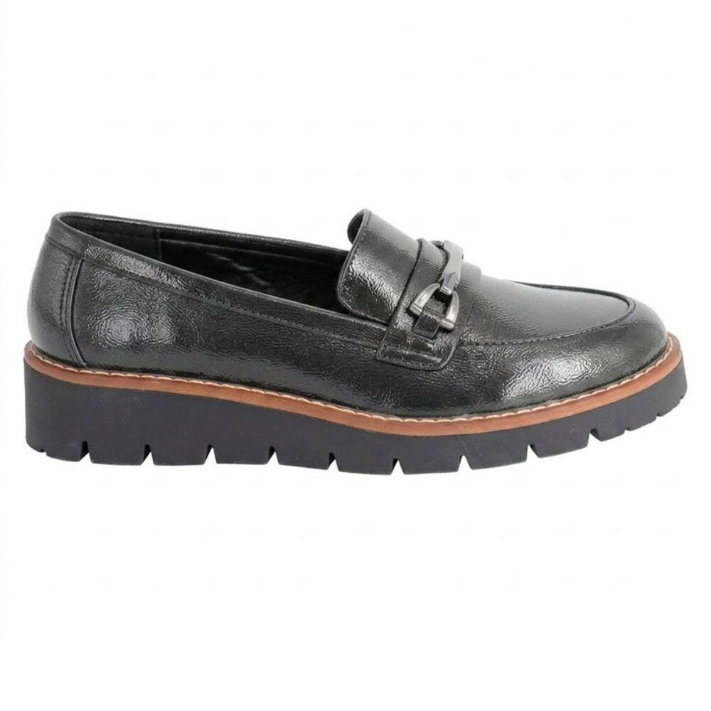 Cipriata Womens/Ladies Miranda Saddle Trim Court Shoes / Black